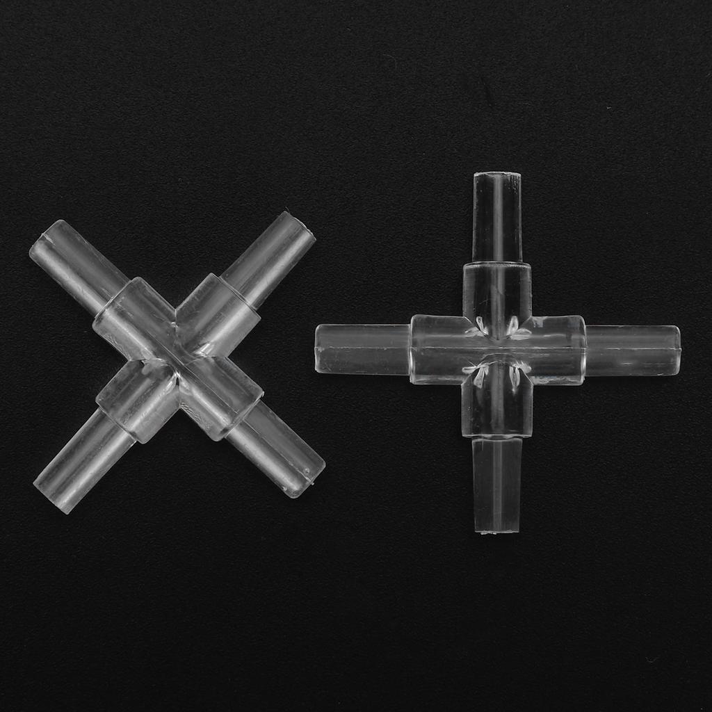 30pcs 4MM Aquarium Fish      Tubing Splitter L Shape 3 Way 4 Way Adapter Connector