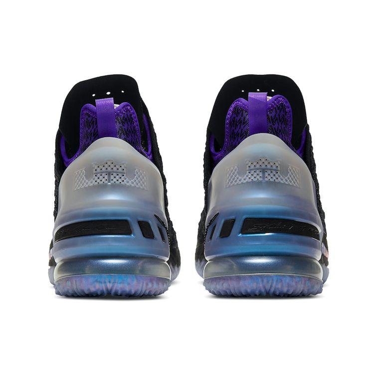 Kylian Mbappé x Nike LeBron 18 NRG EP The Chosen 2 Men Sneakers Black Fierce-Purple Metallic-Silver DB7644-001