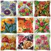Flowers/Plant Series Latch Hook Rug Kits Pillows Smyrna Package Carpet Embroidery Latch Hook Kit Cross Stitch Pillow Knooppakket