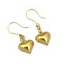 2024 Trend Hollow Heart Brass Gold Earrings: Elegant, Light Luxury Design for Autumn/Winter