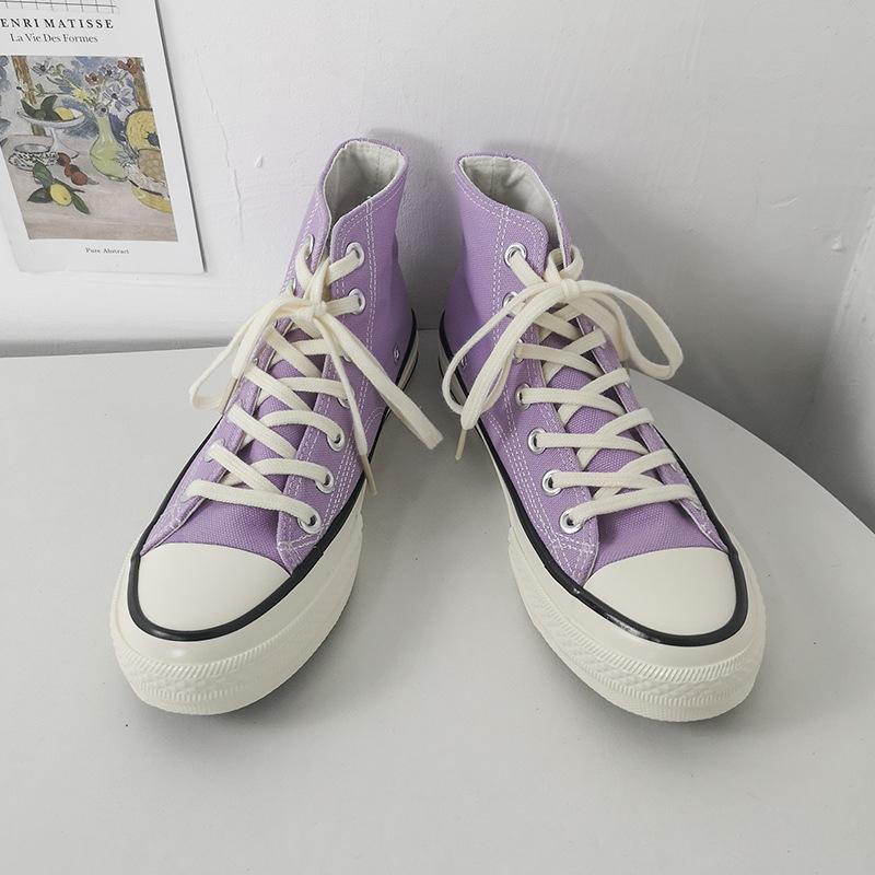 Canvas Shoes Female High-top Student Shoes Board Shoes 19