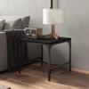 819402 vidaXL Table d'appoint Noir 40x40x35 cm Bois d'ingénierie