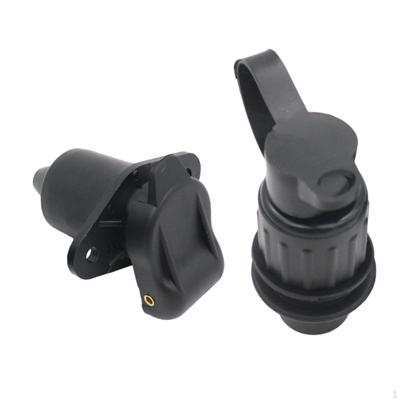 Trailer Plug Adapter 3 Pin Round Motorhome Power Cord Socket Connector Car Accessories for Durable