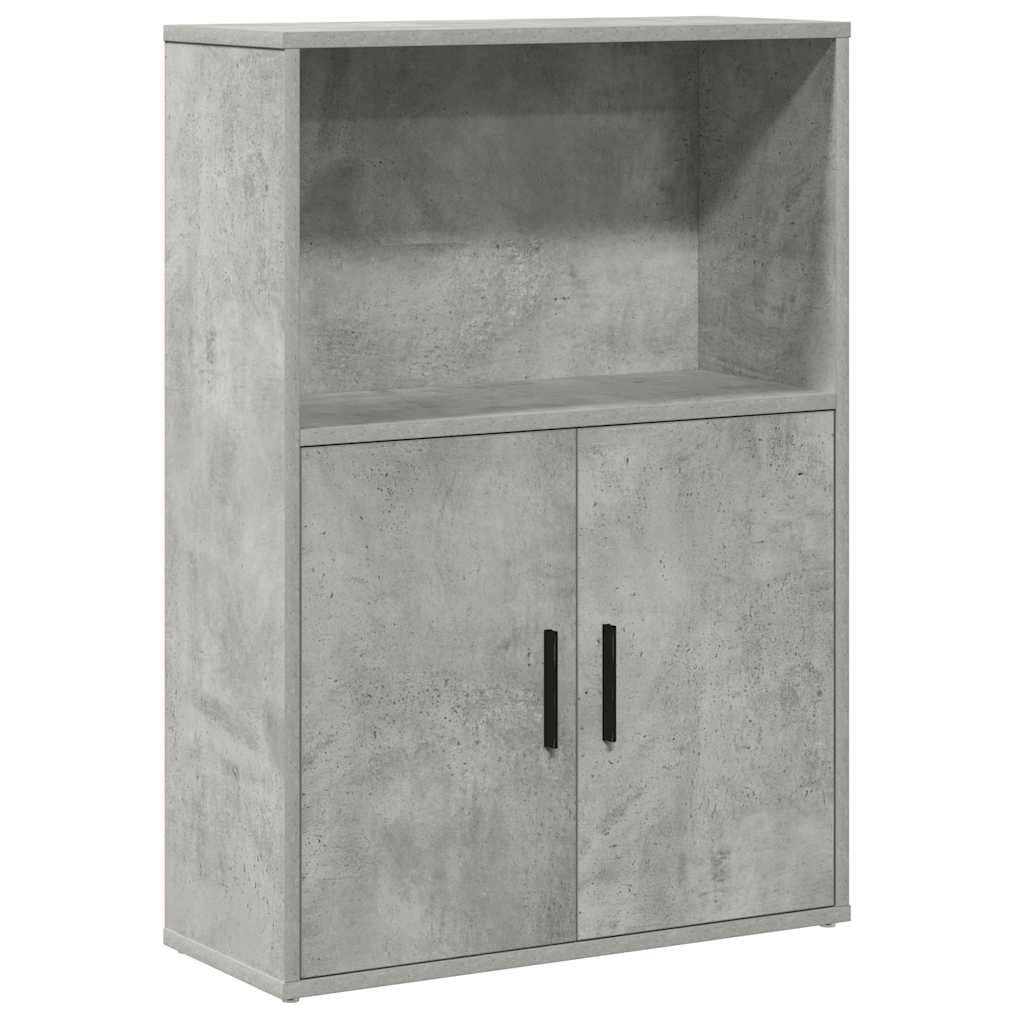 Bookshelf Concrete Grey 60 x 24 x 85 cm Engineered Wood