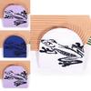 Autumn Winter Acrylic Beanie Hat With Frog Design For Casual Street Style