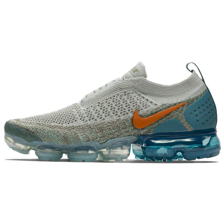 

Новые женские Nike Air VaporMax Moc 2 Светло-серый Оранжевый костер Небесно-бирюзовый AJ6599-005 37.5