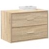 VidaXL Cabinet with 2 Drawers Sonoma Oak 60x31x40 Cm Engineered Wood, Storage Cabinet, Sideboard, Buffet Cabinet, 858825