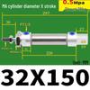 Corrosion Resistant Stainless Steel Pneumatic Cylinder 16-40mm/50-150mm