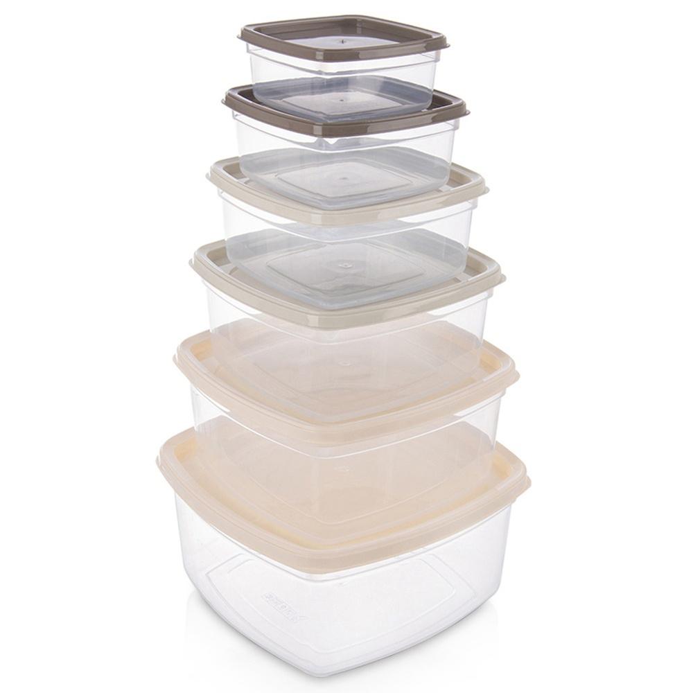 6x Kitchen Containers for Food Food Products Container Set