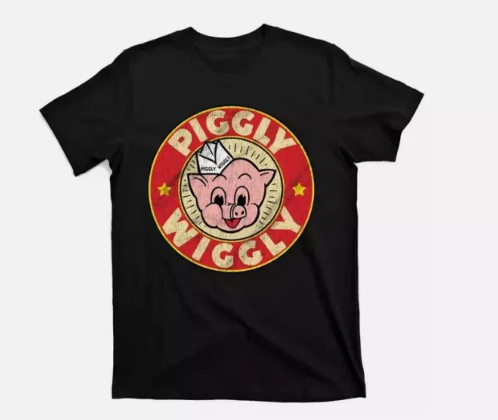 T Shirt Piggly Wiggly Vintage Retro T-Shirt S