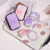 Korea Cute 3D Love Heart+EVA Storage Bag Set Charger Cover For iPhone 11 12 13 14 15 16 Pro Max 18W-20W Charge Protection Sleeve