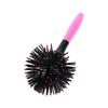 Pink 360 Degree Ball Hairbrush Plastic Round Curly Hair Comb 3D Round Hair Brushes Comb  Make Up