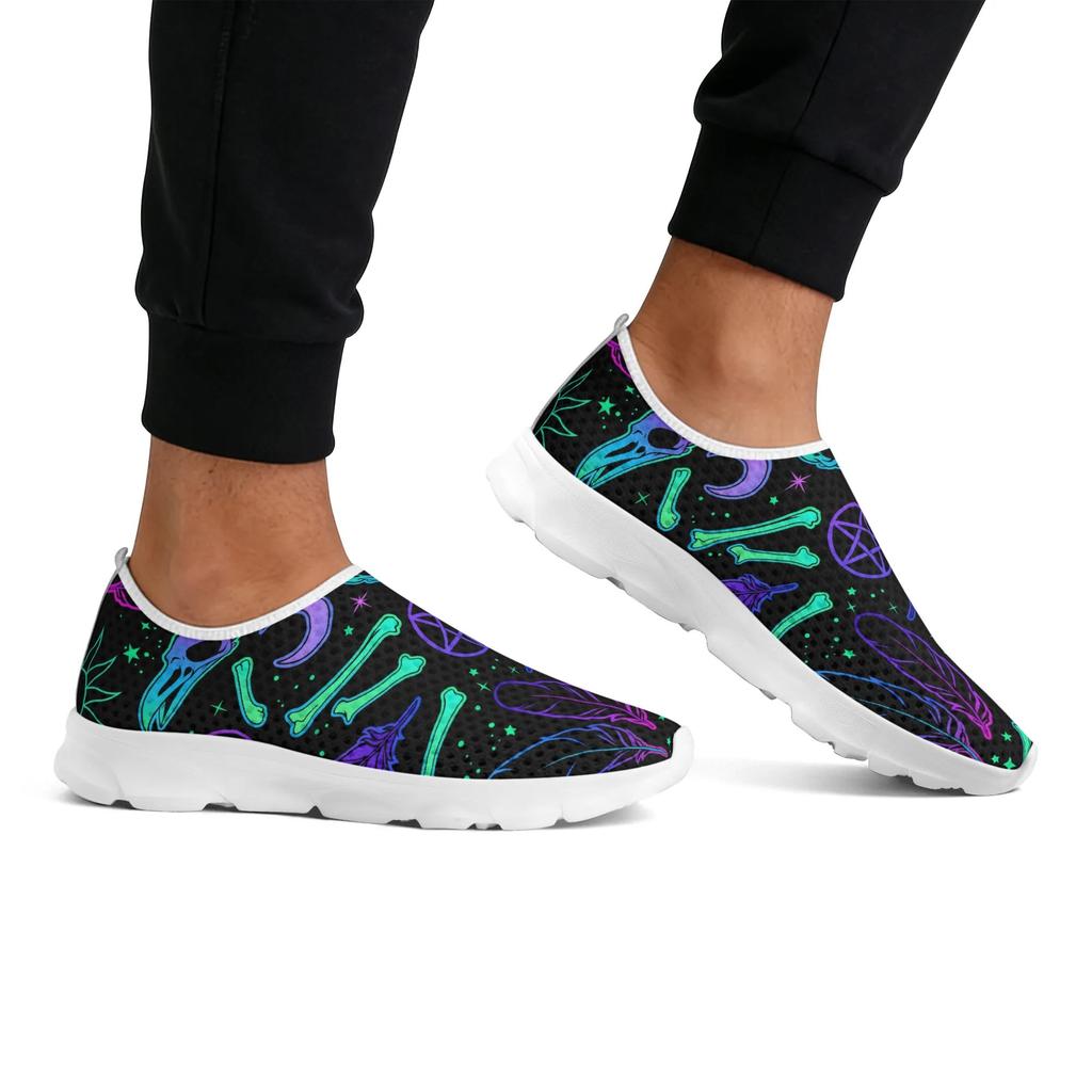 Unisex Breathable Sneakers EU 36-48, Non Slip Mesh Running Shoes, Lightweight Sport Walking Shoes for Men Women