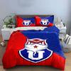 Red and Blue Shield Design Set Bedding Duvet Cover Set Duvet Cover Pillowcases  (1 * Duvet Cover 2 * Pillowcases, without duvet insert)