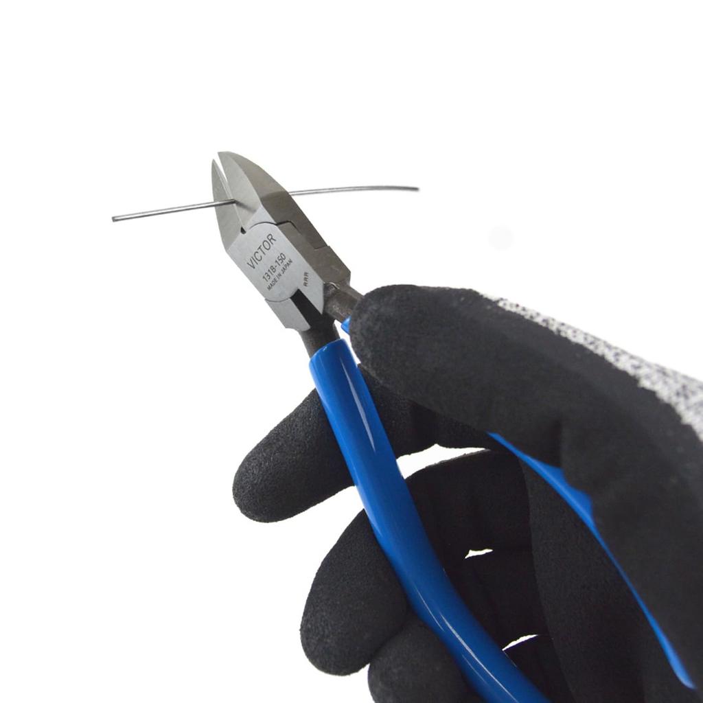 Fujiya Straight Nippers for Working in Tight and Work 131B-150 Spaces, Wiring, Communications, Low-Voltage