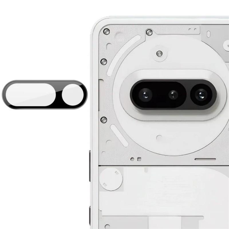 

For Nothing Phone (3a) Camera Lens Protector WANLONFENG HD Full Black Silk Printed Lens Film Black