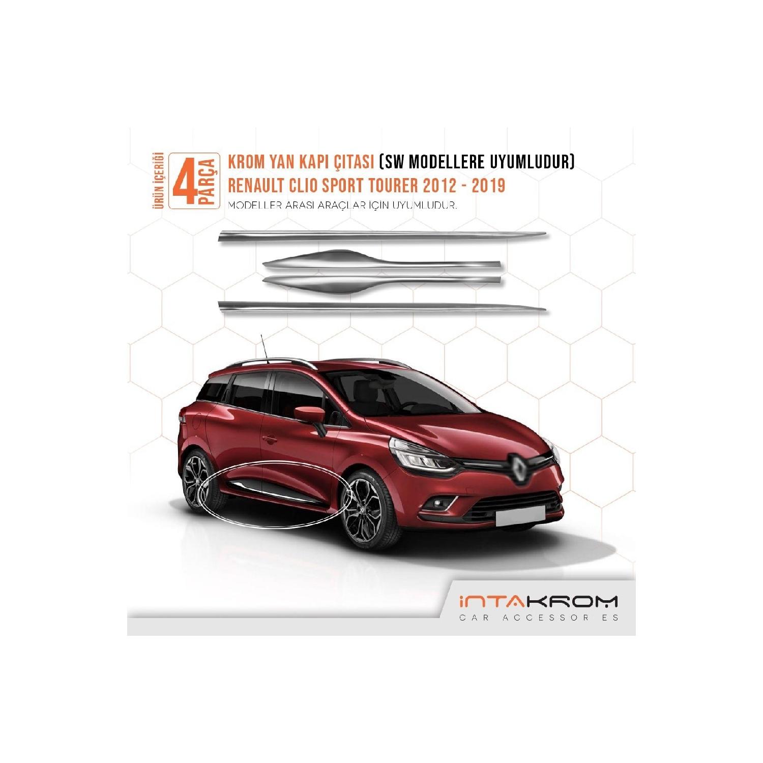 

Для Renault Clio 4 Sporttourer хромированная накладка боковой двери 2012-2021 гг.