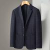 Men's Blazer Coat Fashion Middle-aged Business Casual Professional Wear Casual Loose British Style Sub-trend Four Seasons Suit
