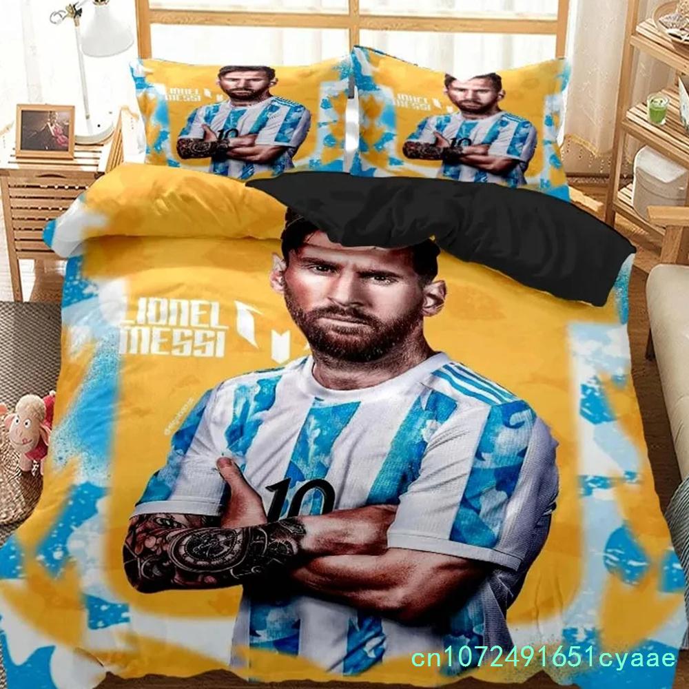 3D Print Football Star NO.10 Bedding Set Boys Girls Twin Queen Size Duvet Cover Pillowcase Bed Adult Home Textileextile