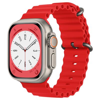 Sport Band For Apple Watch Ultra 49mm 44mm 40mm 38mm 42mm SE 6 5 4 3 Silicone Ocean Bracelet iWatch Series 8 7 45mm 41mm Strap