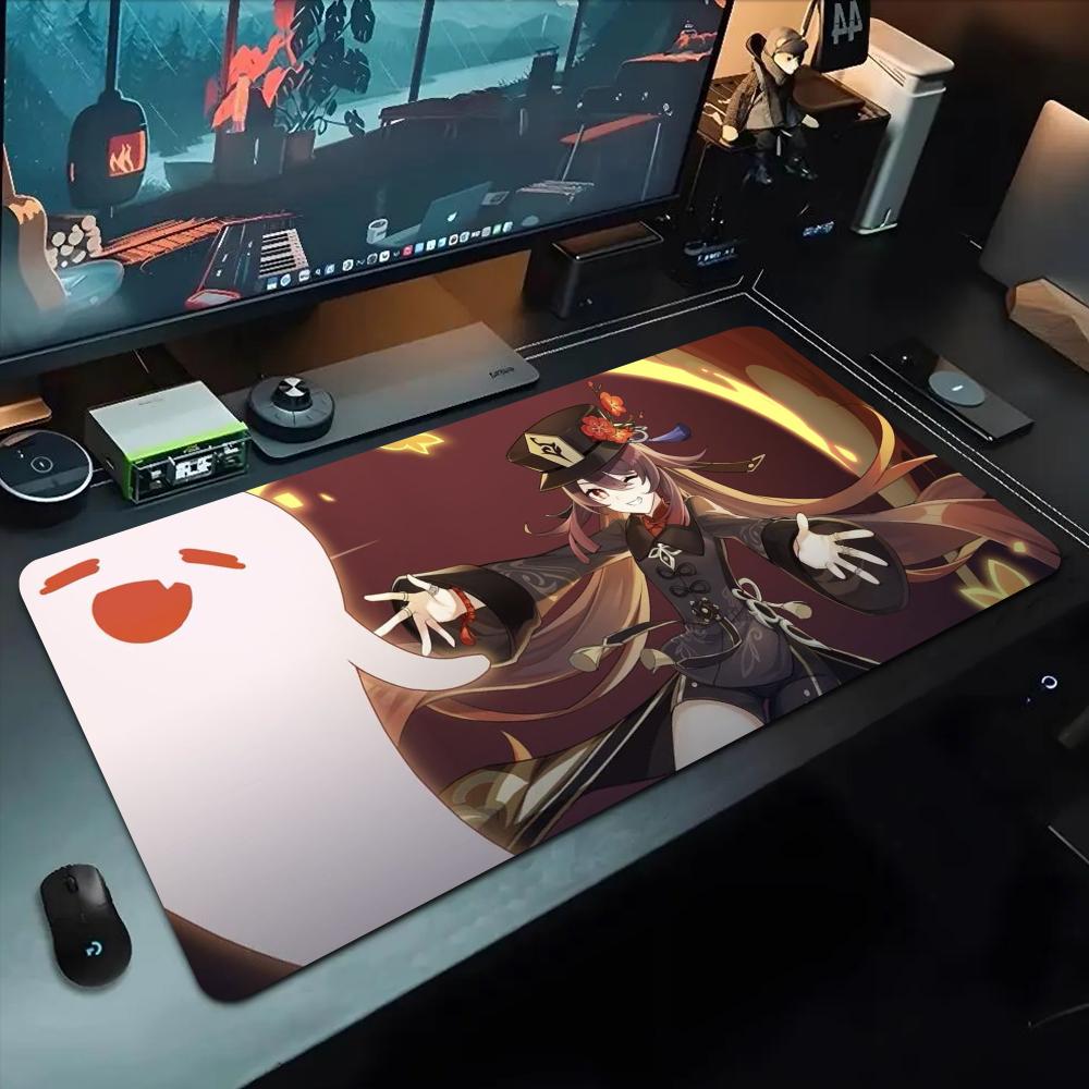 Hu Tao Mouse Pad 500X1000 Mm Large Gaming Mousepad Gamer XL Rubber Otaku Keyboard Pad Laptop Desk Mat
