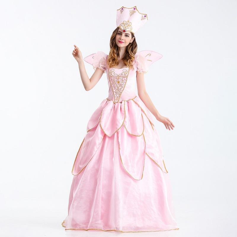 Fantasia de princesa fada madrinha de Halloween adulto conto de fadas branca de neve fantasia de fada das flores uniforme de jogo