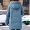 Middle Age Women Winter Down Coats Vintage Parkas Hooded Plus Size Elegant Thick Warm Down Jackets Woman Outerwears