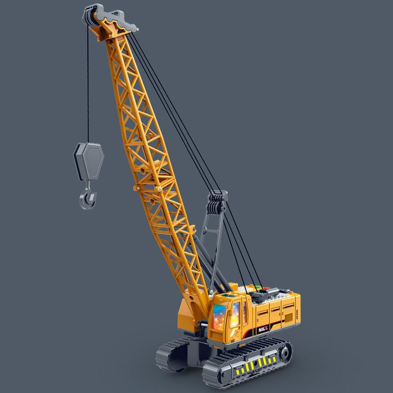 Mixer Truck Crane Inertia Engineering Children Toy With Sound Light And