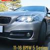 LED Daytime Running Lights & Ozum Laser Bi-Xenon Lens Headlight Assembly for 2011-2017 BMW 5 Series.