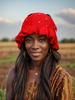 Strawberry Ruffle Crochet Woolen Hat - Women's Cute Autumn/Winter Fisherman Style
