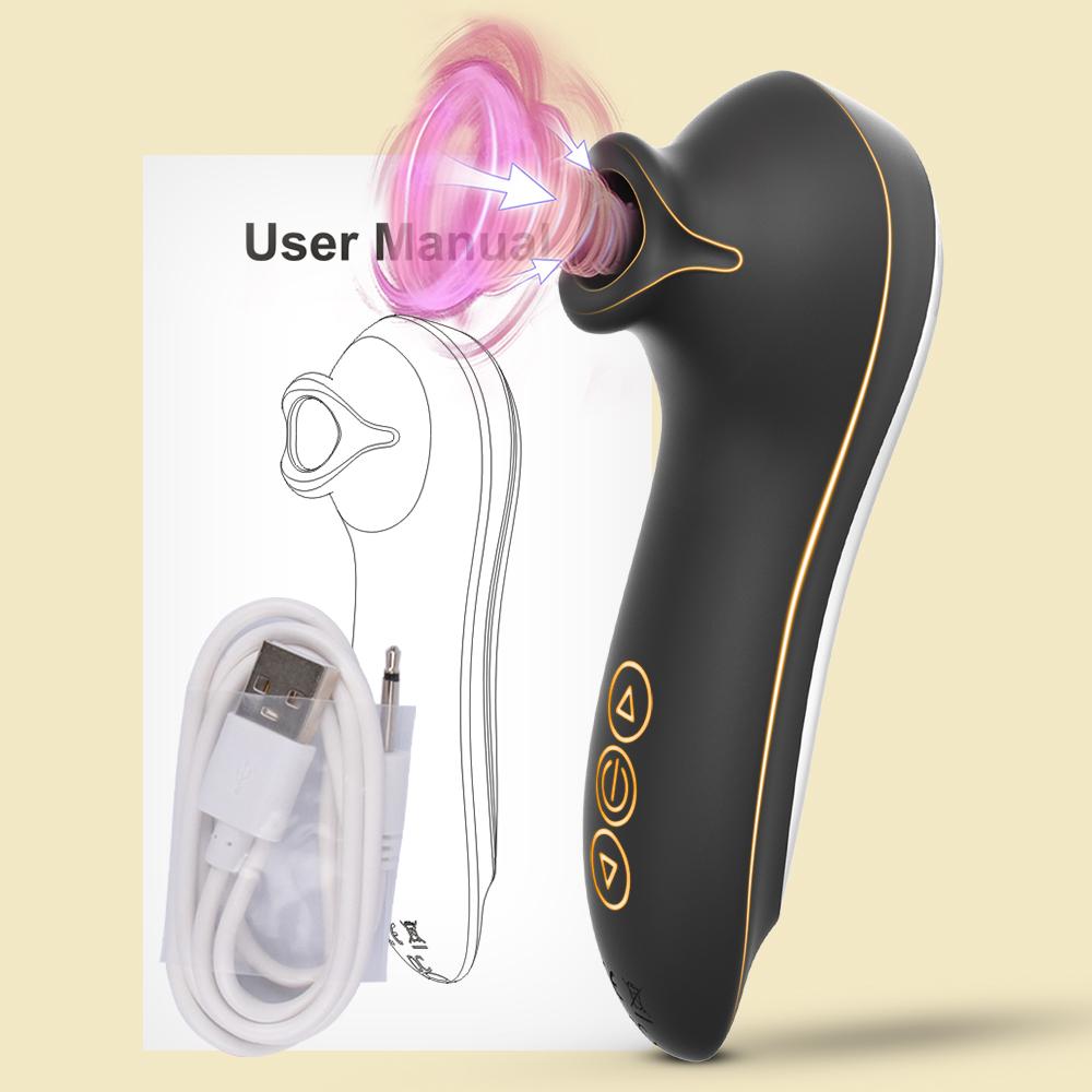 Frauen Saugvibrator Weibliche Klitoris Brustwarze Oraler Masturbator Vagina G-Punkt Vakuum-Massagegerät Weiblich für Erwachsenenprodukt Sexspielzeug