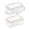 High Capacity Clear Craft Organizer Box Beads Storage Container with 4 Inner Boxes Large Capacity Clear Card Holder