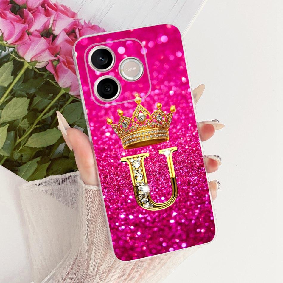 For Honor 600 Lite Honor600 2026 Fashion Crown Letter Phone Case For Honor 600 600Lite 5G Soft Silicone TPU Cases