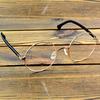 Full-Rim Gold Titanium Oversized Round Optical Glasses Frame – Lightweight Metal Eyewear for Men and Women