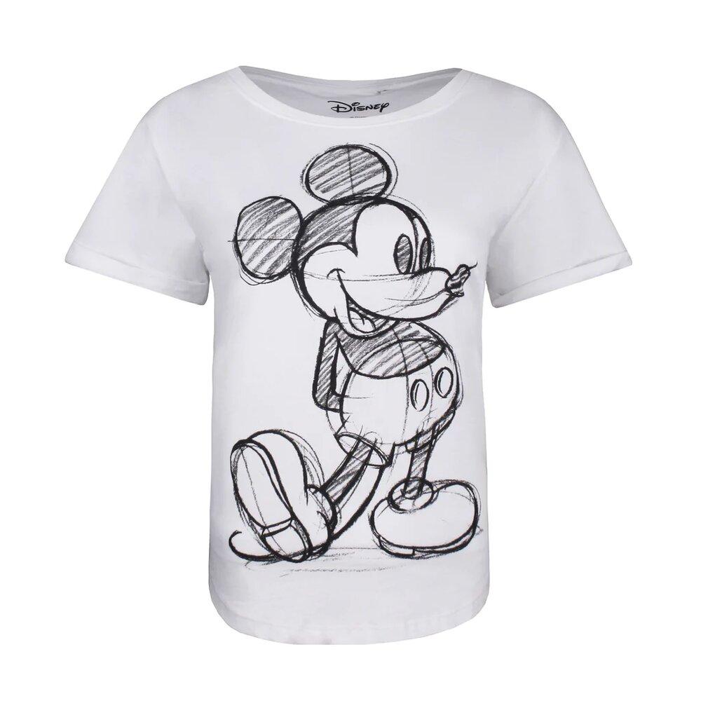 Disney Dámské/Dámské tričko Mickey Mouse Sketch
