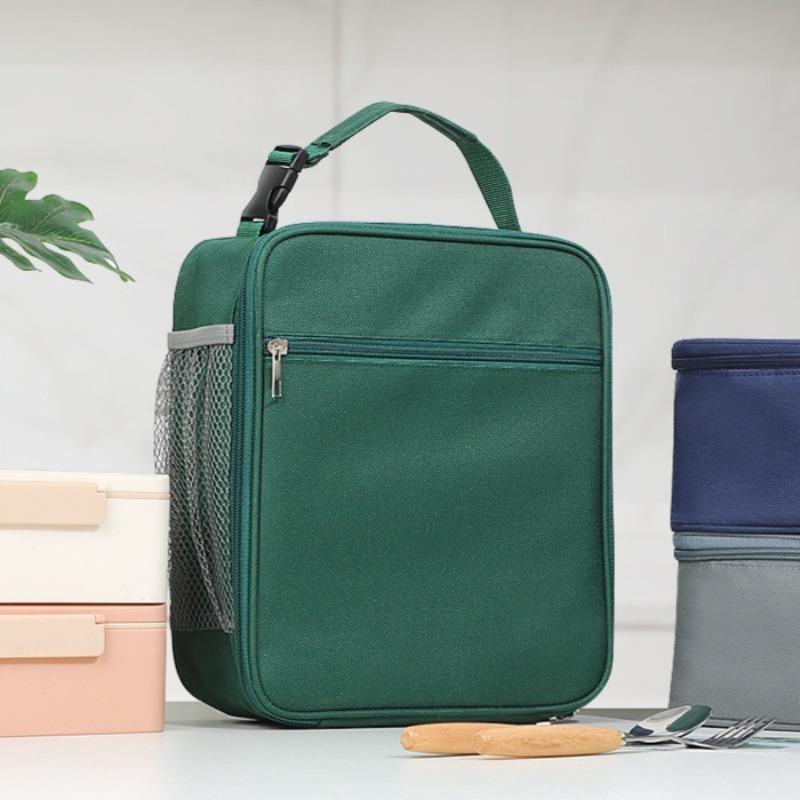 1 Stück tragbare isolierte Lunchtasche Aluminiumfolie große Kapazität Thermotasche für Camping im Freien & Büro Mahlzeitenvorbereitung