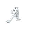 Simple And Stylish 26 English Letters Titanium Steel Necklace Men'S And Women'S Hip-Hop Versatile Diamond-Encrusted Sweater Chain