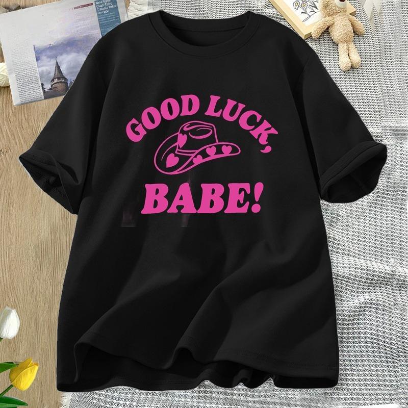 Good Luck Babe Pride T Shirt Midwestern Princess Lesbian Pride Tshirt WOMEN Cotton Short Sleeve Tshirts WOMENs Oversized