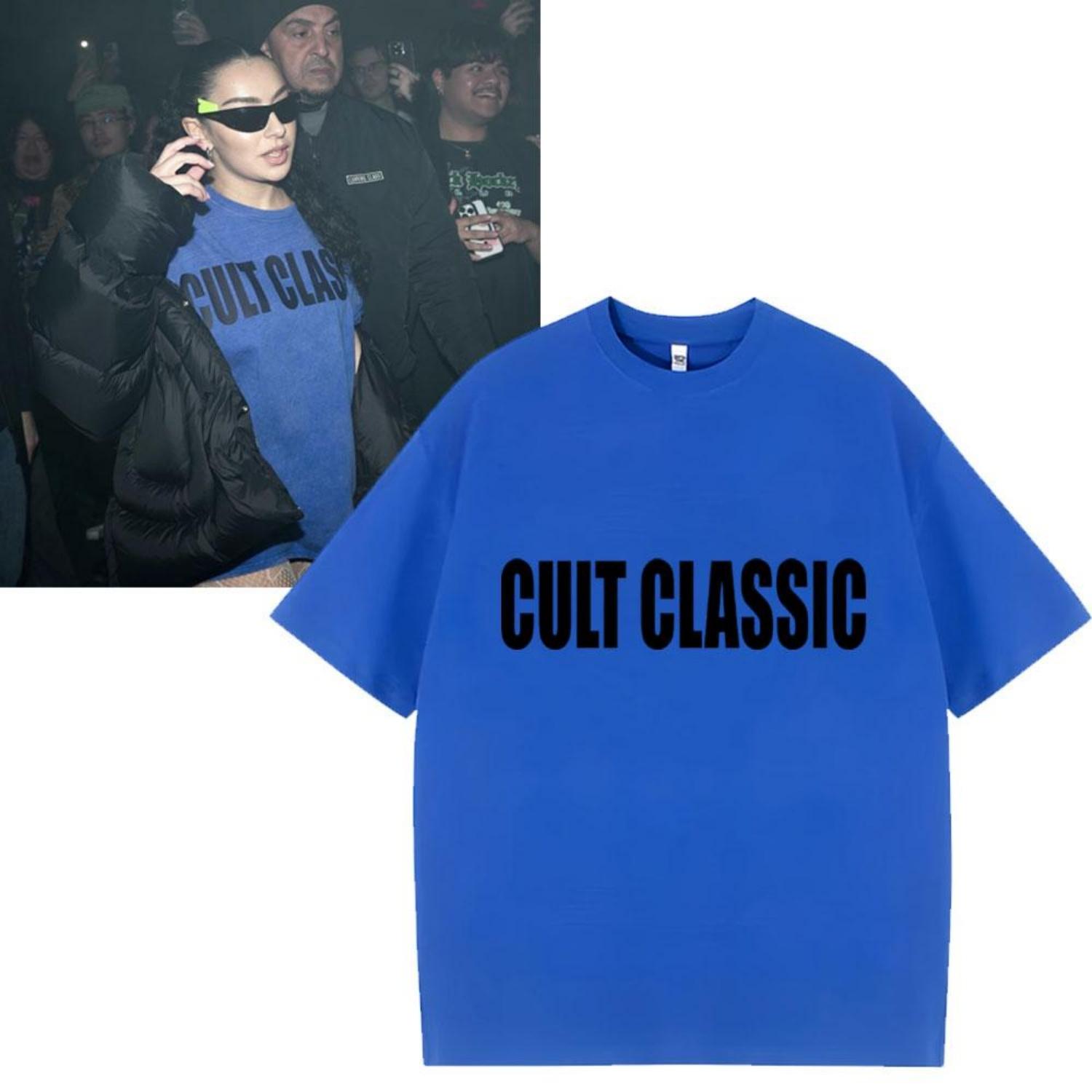 Культовый Классический Футболка Charli Xcx Тур 2024 Альбом Brat Мода Мужская Женская Высокое Качество Хлопок Повседневная Оверсайз Короткий Рукав S
