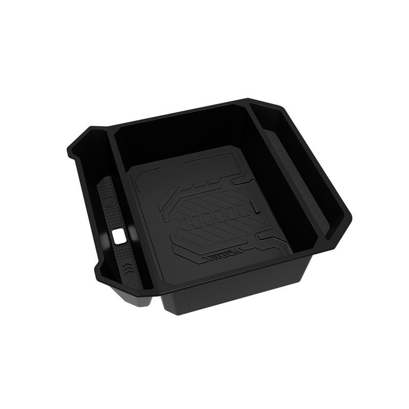 

Ящик для хранения вещей в подлокотнике Tesla Cybertruck - центральный органайзер чёрный