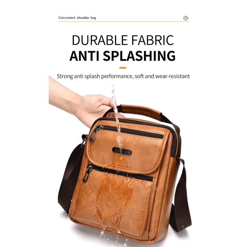 New portable shoulder bag for men's crossbody bag that can hold an 8-inch computer