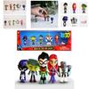 סט דמויות צבעוני של Teen Titans Go הכולל את רובין, רייבן, ביסט בוי, סטארפייר - פריטי אספנות