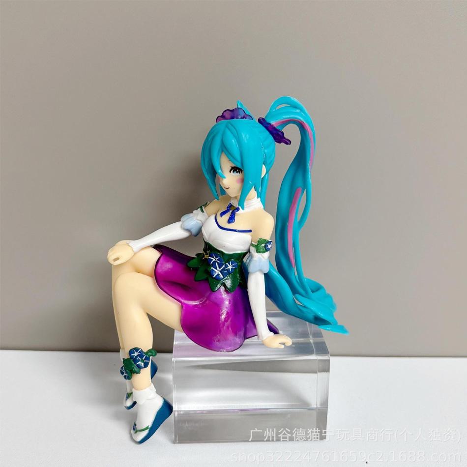 New Anime Figure Hatsune Miku Morning Glory Fairy Noodle Stopper Miku Action Figure PVC Collection Model Ornament Toys Gifts