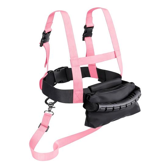 Children Ski Training Harness with Easy Lift Handle Heavy Duty Teach Kids Speed Control Beginner Snowboarding Skiing Auxiliary Trainer Traction Safety