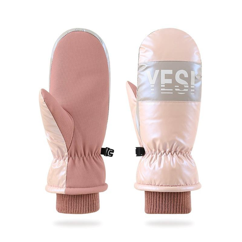 Перчатки мужские флисовые утолщенные теплые ветрозащитные женские хлопковые варежки водонепроницаемые ветрозащитные one size