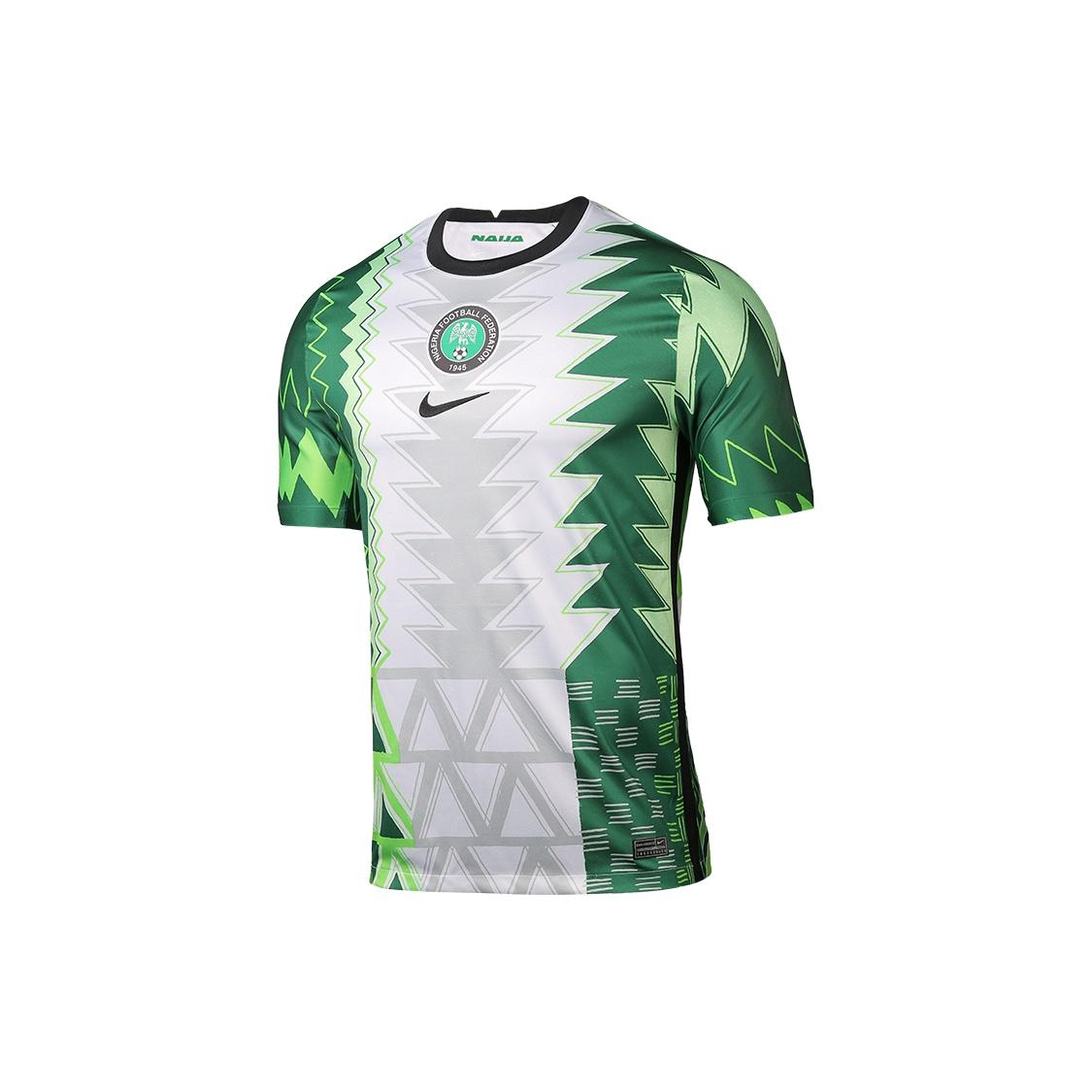 Nike Nigeria 20/21 Fan Edition Home Jersey Green White Men s CT4225-100 S