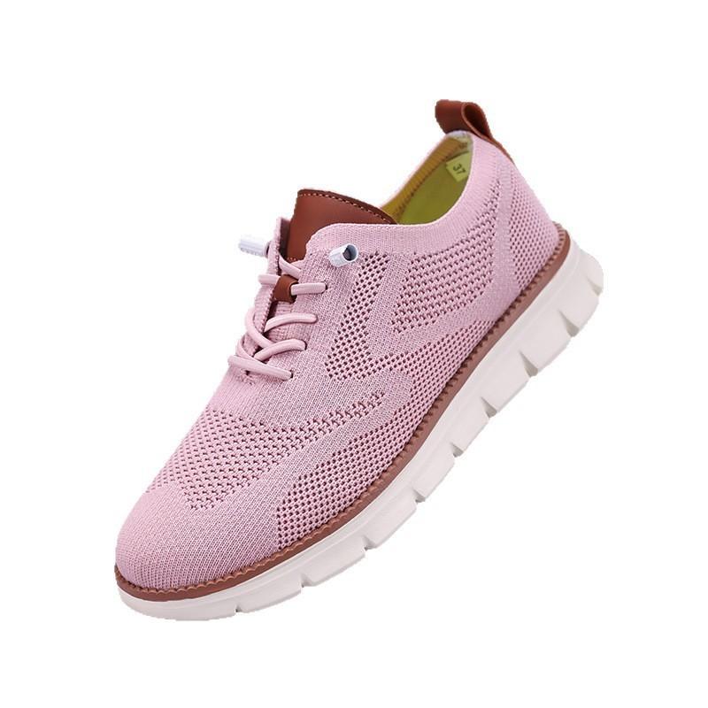 Neue leichte Schnür-Freizeitschuhe für Herren, atmungsaktive Fly-Knit-Slipper für Herren, große Größe Herren-Slipper