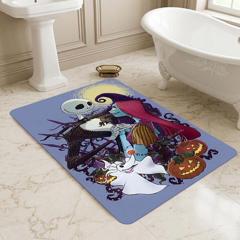 Nightmare Before Christmas Living Room Non-Slip Area Rug Soft Carpet for Bedroom Game Playroom Sofa Office Home Decor Doormat Christmas Gift C9211536