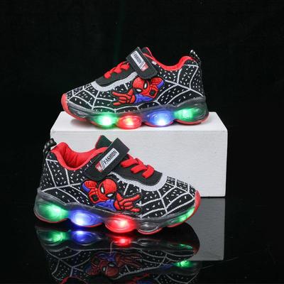 2025 Cartoon Light-Up Toddler Sports Shoes - Breathable Mesh for Spring/Autumn