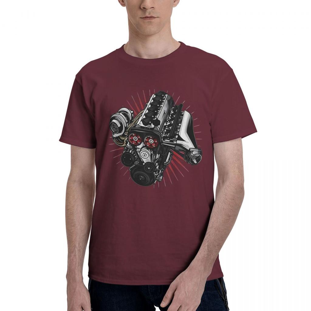 JDM Car 2JZ Engine Turbo Tuning 100 Cotton Casual Breathable Confortable Totoro New In Tops And TShirts Funny Gift